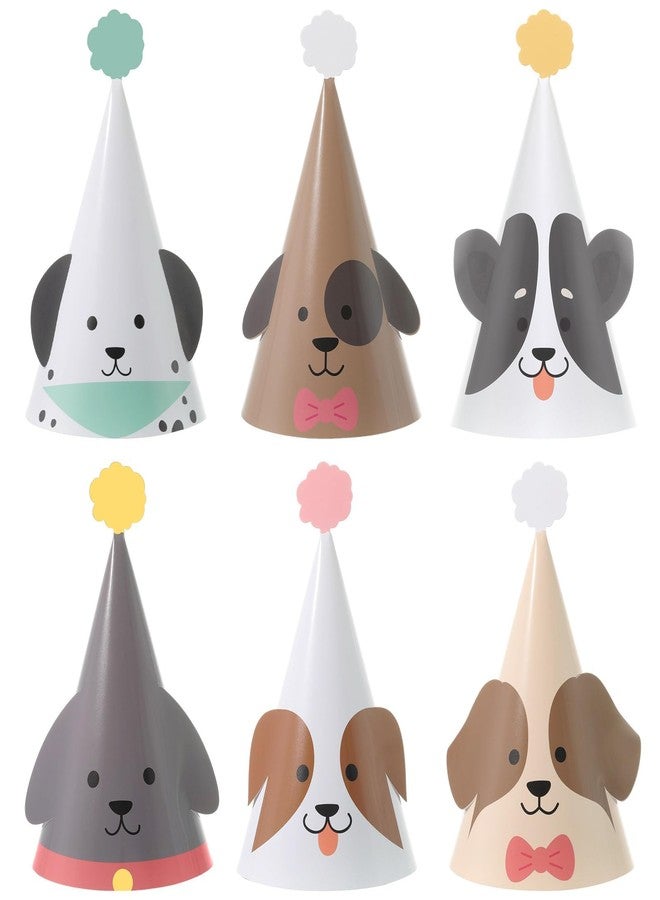ojustbeok 24PCS Pet Dog Birthday Party Hats Cute Puppy Themed Party Cone Hats Colorful Dog Birthday Parties Decorations Costume Headwear for Cosplay Dress Up Puppy Parties Supplies - Image 1