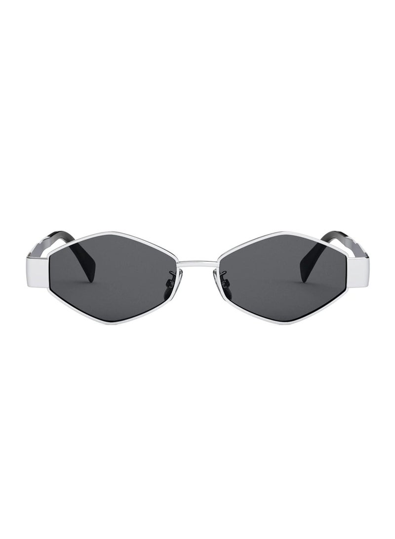 Celine Triomphe Metal Hexagonal Sunglasses CL40254U 16A(Silver) - Image 1