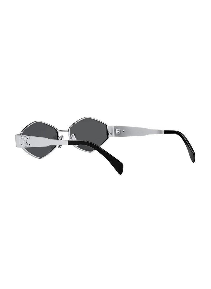 Celine Triomphe Metal Hexagonal Sunglasses CL40254U 16A(Silver) - Image 5