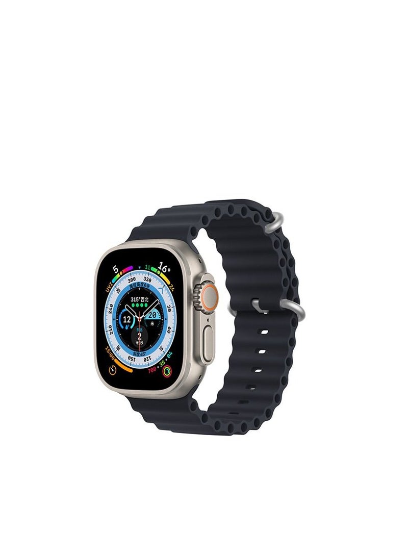 GULFLINK - Adjustable Loop Sport Fluoroelastomer Breathable Watch Band for Apple Watch 42/44/45/49mm Midnight - Image 1