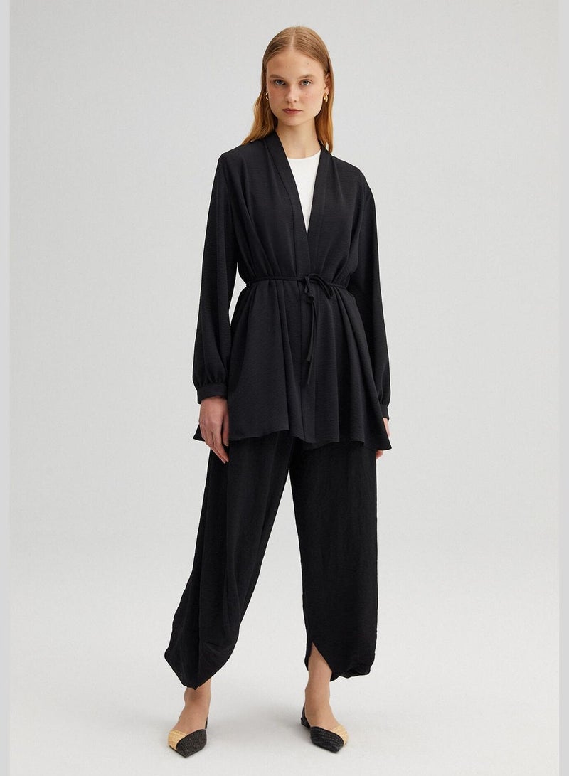 Touche كيمونو مزين بحزام - Image 1