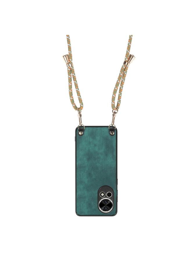 S-TOP Case For Huawei nova 10 Vintage Leather PC Back Cover Phone Case with Crossbody Strap - Image 3