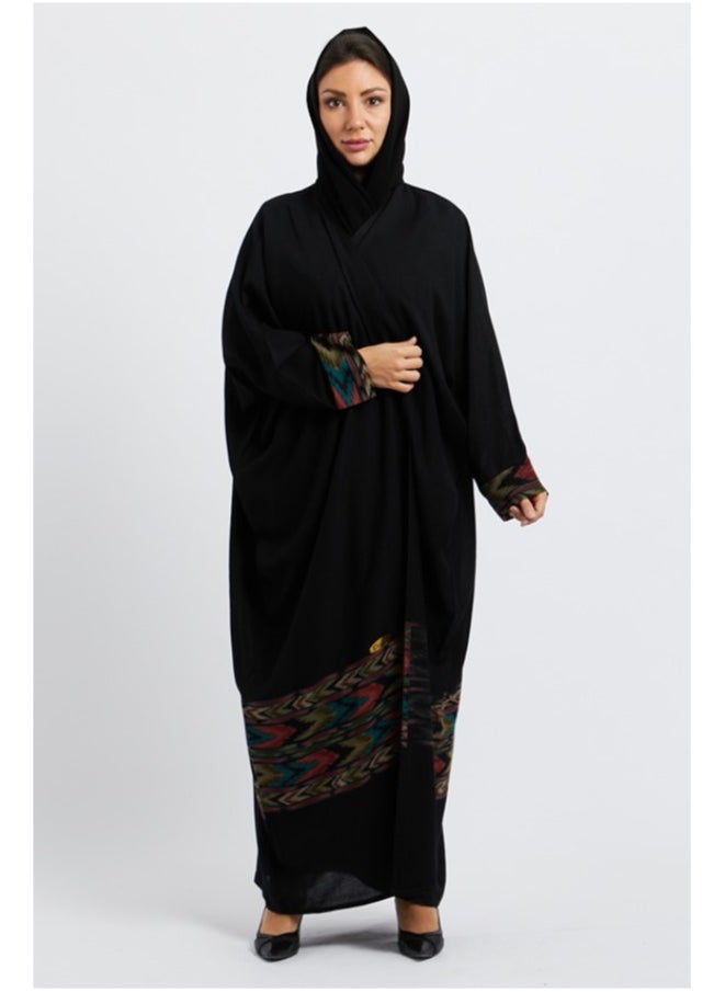 Evva Evva Luxury Saudi Abaya for Women – Elegant Open Front Modest Wear in Premium Fabric – Ideal for Ramadan, Eid, and Everyday Elegance  - Image 2