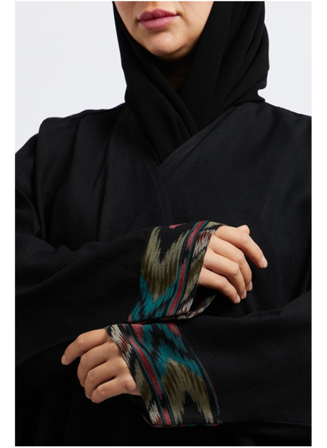 Evva Evva Luxury Saudi Abaya for Women – Elegant Open Front Modest Wear in Premium Fabric – Ideal for Ramadan, Eid, and Everyday Elegance  - Image 4