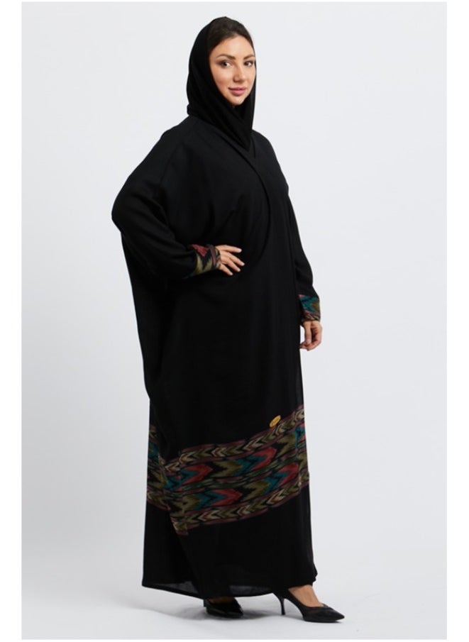 Evva Evva Luxury Saudi Abaya for Women – Elegant Open Front Modest Wear in Premium Fabric – Ideal for Ramadan, Eid, and Everyday Elegance  - Image 1