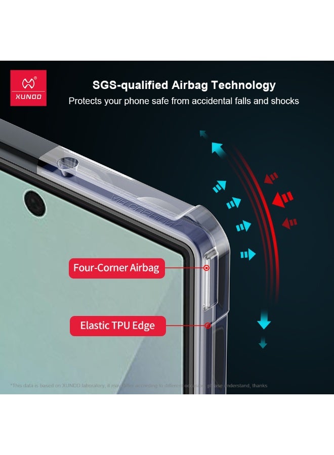 XUNDD for Samsung Galaxy Z Fold 7 Case, Built-in Screen Protector, Camera Protection, Soft TPU Cover - Image 3