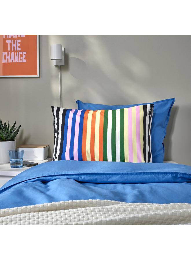 Zaboon Pillowcase, multicolour/striped, 50x80 cm - Image 4