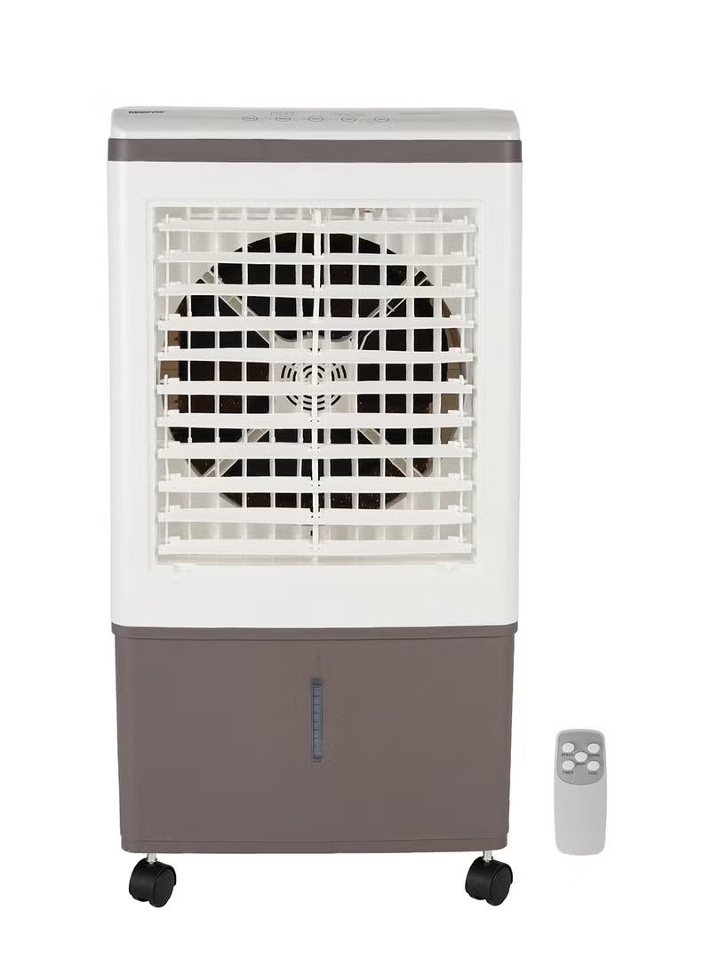 Generic - Portable Digital Air Cooler with Remote Control | LED Display | Wide Angel Horizontal Oscillation | Timer Function | 2 Ice Box 45 L 150 W  White and Grey - Image 1