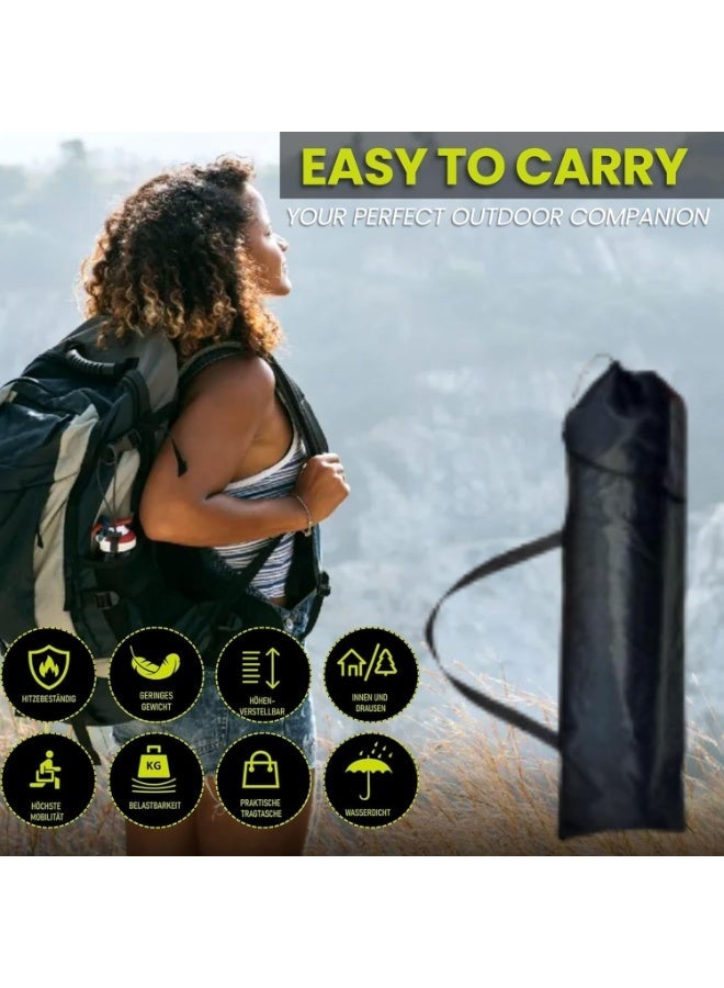 جوناريس طاولة تخييم خارجية قابلة للطي، طاولة قابلة للطي خفيفة الوزن مع سطح طاولة من الألومنيوم وحقيبة حمل، سهلة الحمل، مثالية للاستخدام في الهواء الطلق، والنزهات، والطهي، والشاطئ، والمشي لمسافات طويلة، وصيد الأسماك (95×57×50 سم) - Image 4