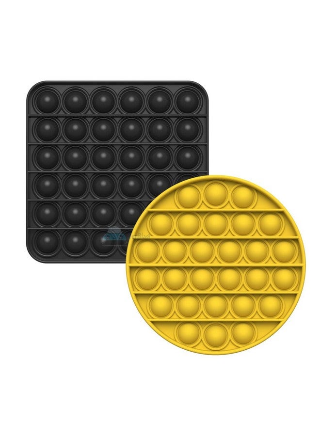 فنبلاست مجموعة FunBlast Pop it (عبوة من لعبتين Popit)، ألعاب أطفال، ألعاب فيدجيت، لعبة Pop it، لعبة Push Pop Bubble Fidget الحسية، لعبة تخفيف التوتر Fidget الحسية، هدايا مبتكرة للبنات والأولاد والأطفال (30) - Image 1