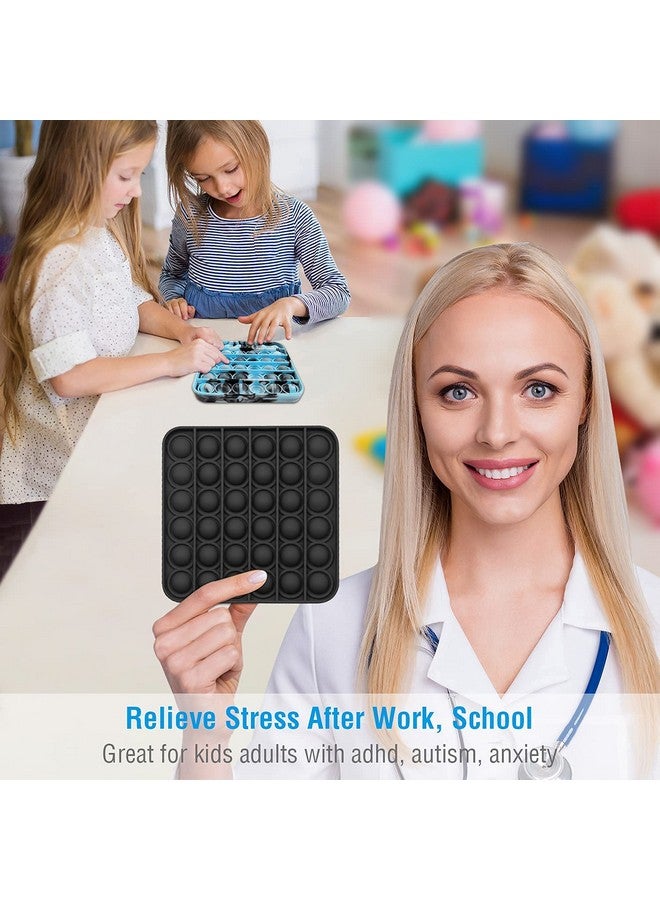 فنبلاست مجموعة FunBlast Pop it (عبوة من لعبتين Popit)، ألعاب أطفال، ألعاب فيدجيت، لعبة Pop it، لعبة Push Pop Bubble Fidget الحسية، لعبة تخفيف التوتر Fidget الحسية، هدايا مبتكرة للبنات والأولاد والأطفال (30) - Image 4