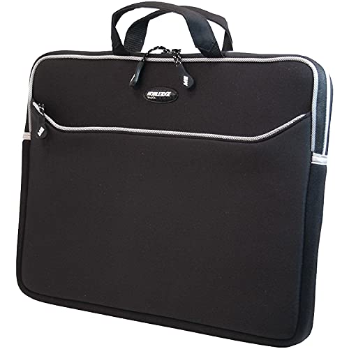 Mobile Edge SlipSuit 173 Inch Laptop Sleeve Case Protective Neoprene Computer Carrying Bag with Handle for Travel Work Business Backpack Black MESS1173 - Image 3