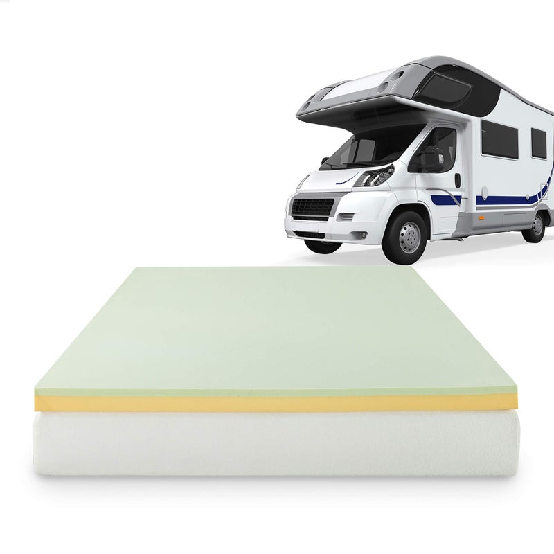 Zinus ZINUS 3 Inch Green Tea Memory Foam Mattress Topper PressureRelieving Layers CertiPURUS Certified Short Queen