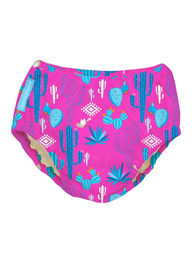 Charlie Banana 2 In 1 Swim Diaper And Traing Pants Cactus Rose X-Large - Image 1