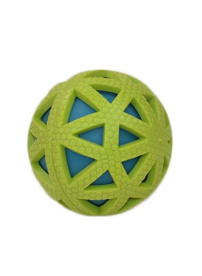 Rubber Squeaky Ball In Ball Triangle Design, Interactive Dog Toy For Small And Medium Dogs, Multicolor - Pack Of 2 - Image 5