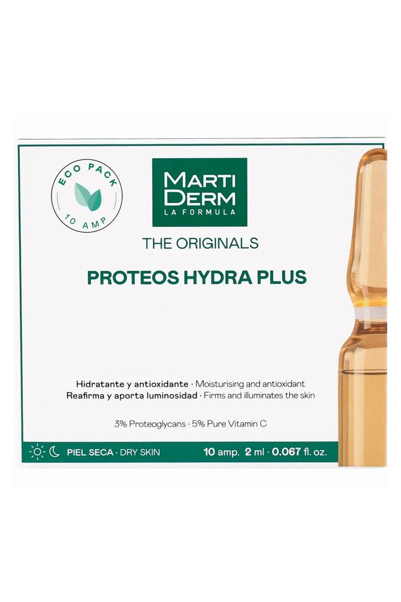 مارتيديرم أمبولات مارتيديرم الأصلية بروتيوس هيدرا بلس للبشرة الجافة بدون علبة، 10 وحدات - Image 1