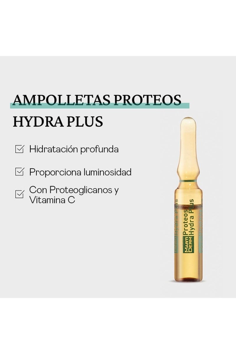 مارتيديرم أمبولات مارتيديرم الأصلية بروتيوس هيدرا بلس للبشرة الجافة بدون علبة، 10 وحدات - Image 4