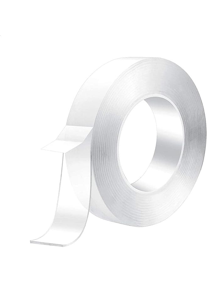 erorex Nano Grip Removable Washable Double Sided Sticky Strips Seamless Tape Adhesive Kitchen Holder - 5m - Image 1