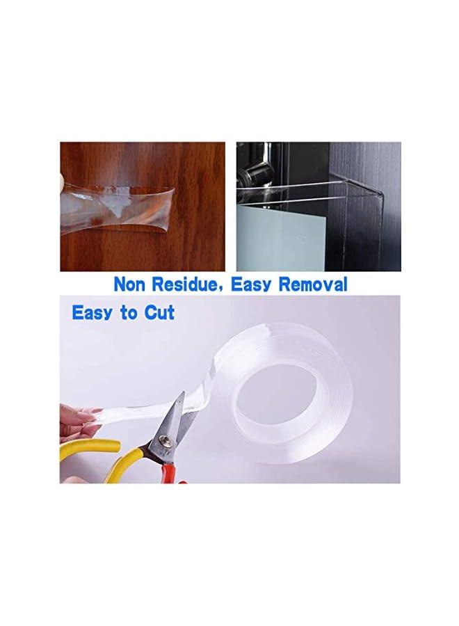 erorex Nano Grip Removable Washable Double Sided Sticky Strips Seamless Tape Adhesive Kitchen Holder - 5m - Image 4