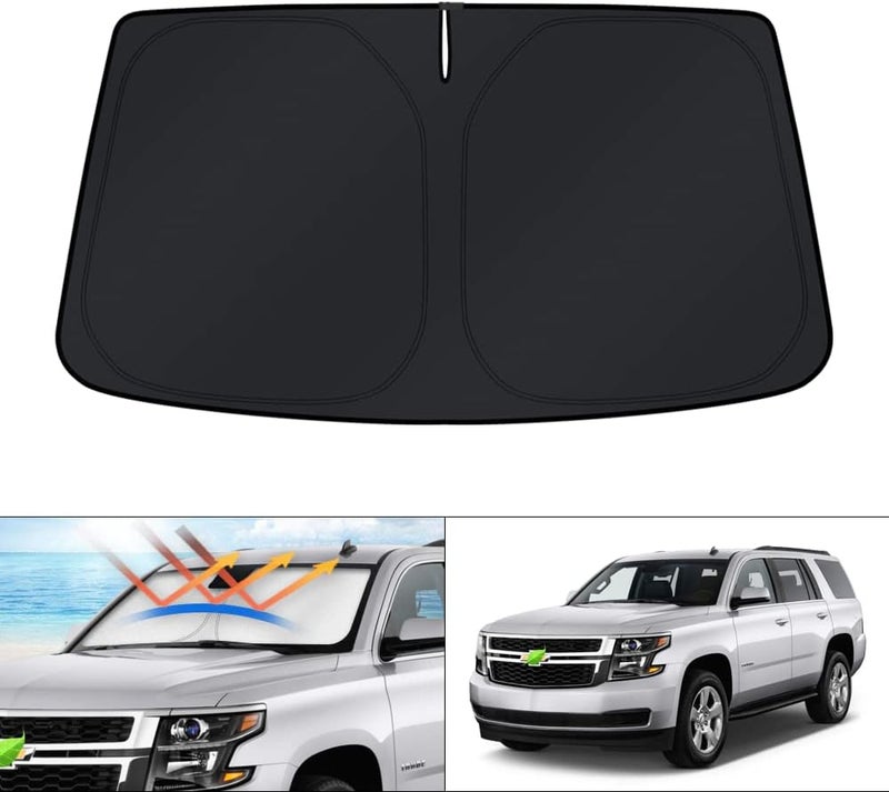 KUST Windshield Sun Shade for Chevrolet Chevy Tahoe/GMC Yukon 2015-2020 Window Accessories Sunshade Sun Protector Foldable Block UV Rays Keep Car Cooler - Image 1