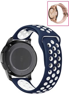 Tagomoon Samsung Galaxy Watch 42MM Smart Watch Compatible Band Soft Textured Perforated Patterned Silicone Strap  - Image 1