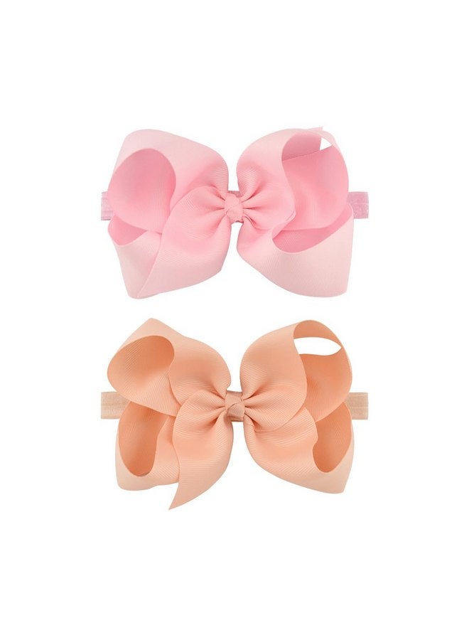 WillingTee Headbands 6 Inch 30 Colors Boutique Grosgrain Ribbon Hair Bows for Baby Girls Infants Toddler Kids Teens and Children - Image 5