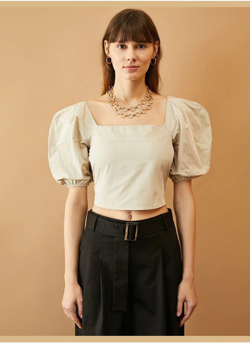 كوتون Square Neck Blose