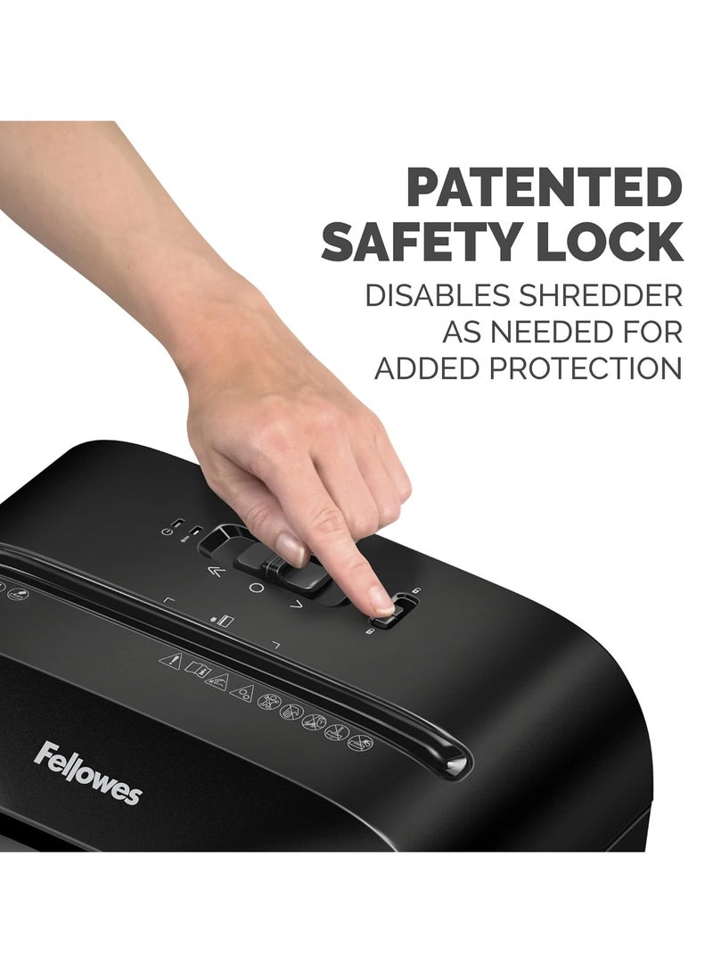 Fellowes LX50 9-Sheet Cross-Cut Household Paper Shredder - Image 3