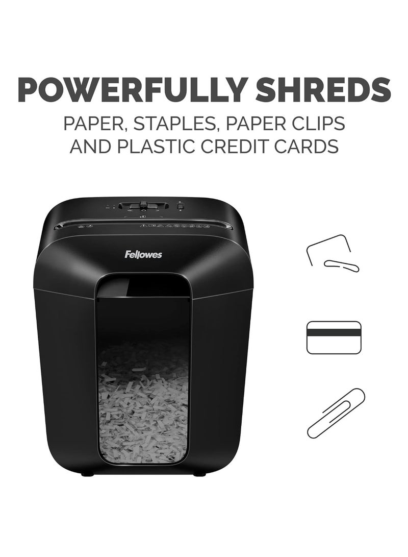 Fellowes LX50 9-Sheet Cross-Cut Household Paper Shredder - Image 5