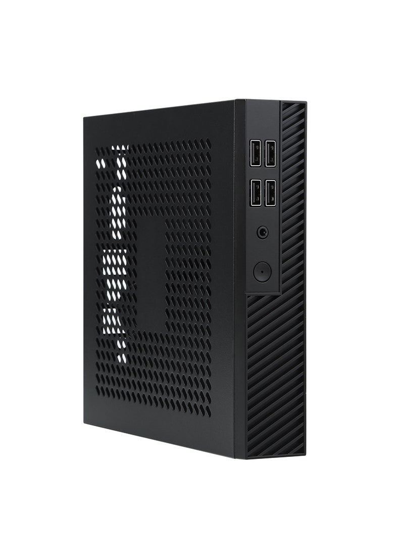 Arabest SKTC new DX01 thin half height thin mini itx desktop computer mini case can be hung back VESA Black 