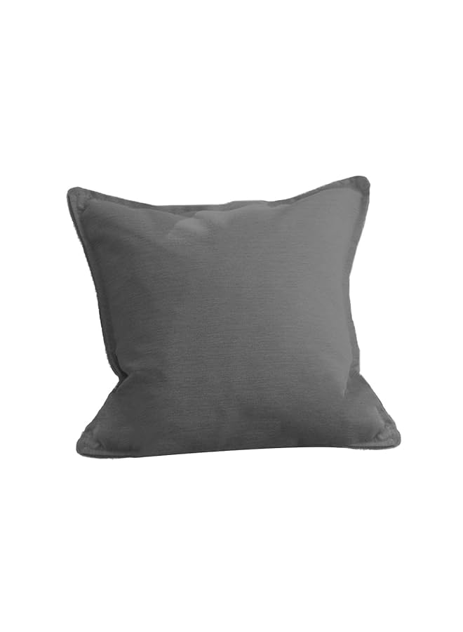 erorex Linen Square Decorative Cushion Microfiber Filler 30X30 Grey - Image 1
