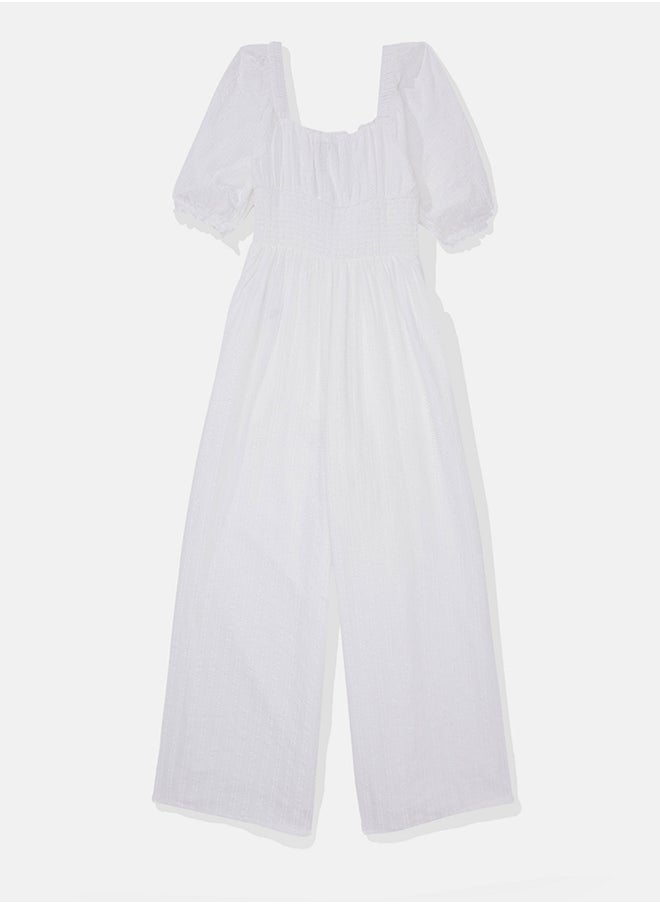 American Eagle Square Neck Wide-Leg Jumpsuit  - Image 4