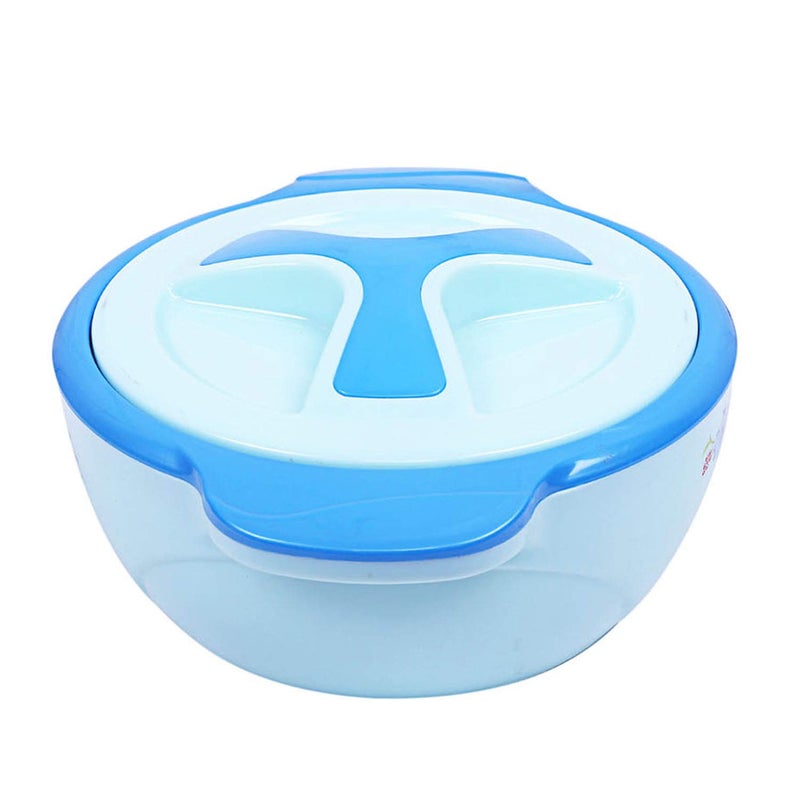 Kuber Industries Floral Design Insulated Marigold Casserole/Hotpot 1500 Ml (Blue) - Image 2