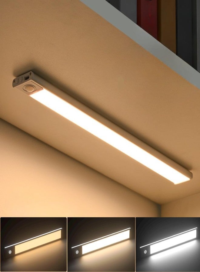 FEBLICH Under Cabinet Lights Rechargeable, Motion Sensor Under Cabinet LED Light, 3 Color Modes Wireless Rechargeable Closet Light, Super Bright Stick-On Magnetic Light Bars for Kitchen (20 CM) - Image 1