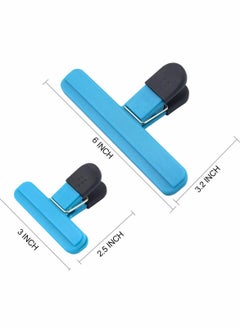 Excefore Large Chip Clips, Food Clips Bag Sealing Clips, with Good Grips, Plastic Heavy Duty Air Tight Seal Grip, Assorted Colors ( 6 Pcs )  - Image 4