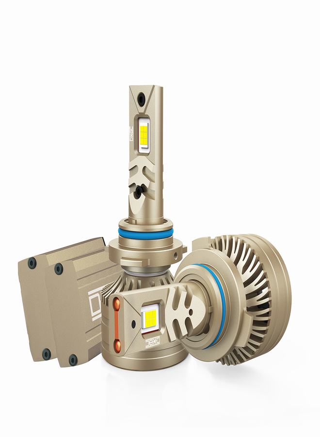 DXB-C Midnight 9006/HB4 LED Car Headlight Bulbs, 160W 12000LM 300% Extremely Bright Light, 6500K Cool White LED Bulb for Low Beam and High Beam Headlights, Plug and Play, IP68 - Pack of 2 - Image 2