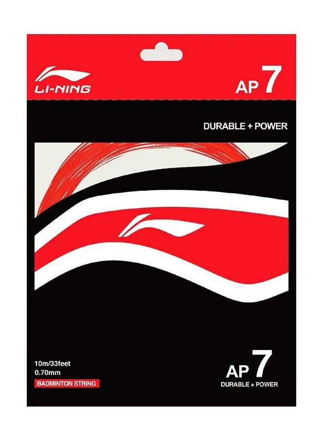 Li-Ning Ap - 7 Badminton String - Red  - Image 1