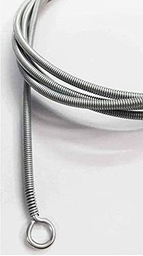 LJL Traders Stainless Steel Aluminum Window Net Semi Sheer Goblet Pleat Curtains Wire Spring Cord Kit With Hooks And Eyes, Color: Silver, Material: Steel (8 Meter With 16 Hook) - Image 4