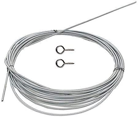 LJL Traders Stainless Steel Aluminum Window Net Semi Sheer Goblet Pleat Curtains Wire Spring Cord Kit With Hooks And Eyes, Color: Silver, Material: Steel (8 Meter With 16 Hook) - Image 5