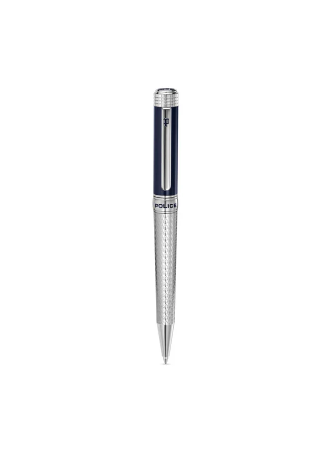 POLICE Avalon Blue Textured Pen for Men