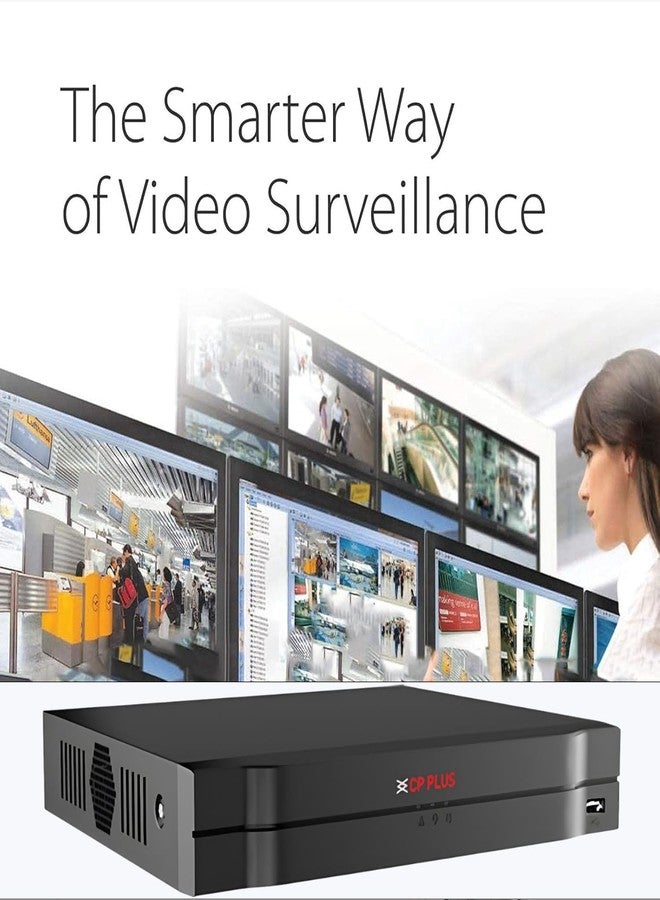 CP Plus 8Ch. 4K Network Video Recorder, Up to 8 Channel IP Camera Input, Instastream, H.265+ Compression, MJPEG Decoding, Support 1 SATA HDD up to 20TB Each, 80Mbps Incoming [CP-UNR-4K2081-V4] - Image 3
