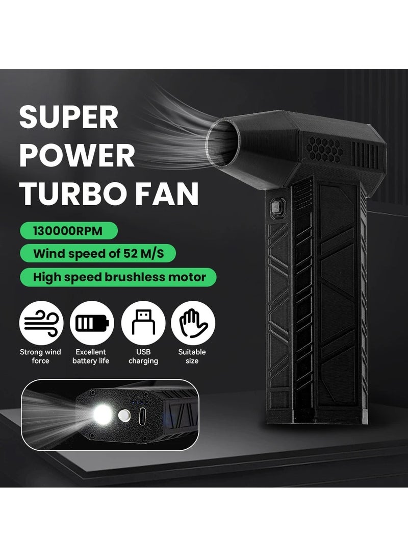 AROAQ Violent Fan, Ducted Turbine Blowing Fan, Handheld Violent Turbine Fan, High-Speed Motor, Vibration-Free, Same Style - Image 2