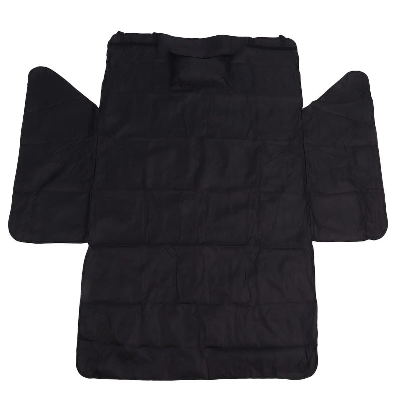 Pet Car Seat Cover Breathable Mesh Dog Back Seat Extender Mat Protector 175x105x43cm Black - Image 2
