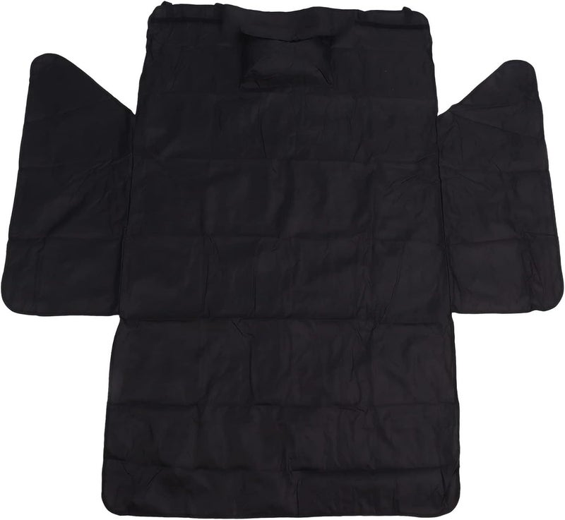 Pet Car Seat Cover Breathable Mesh Dog Back Seat Extender Mat Protector 175x105x43cm Black - Image 1