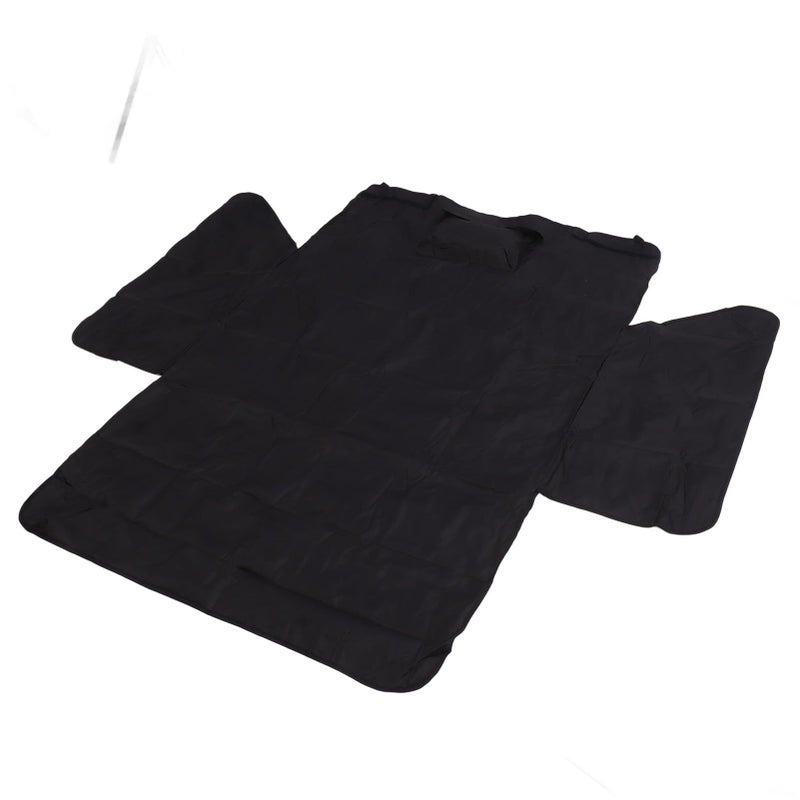 Pet Car Seat Cover Breathable Mesh Dog Back Seat Extender Mat Protector 175x105x43cm Black - Image 5