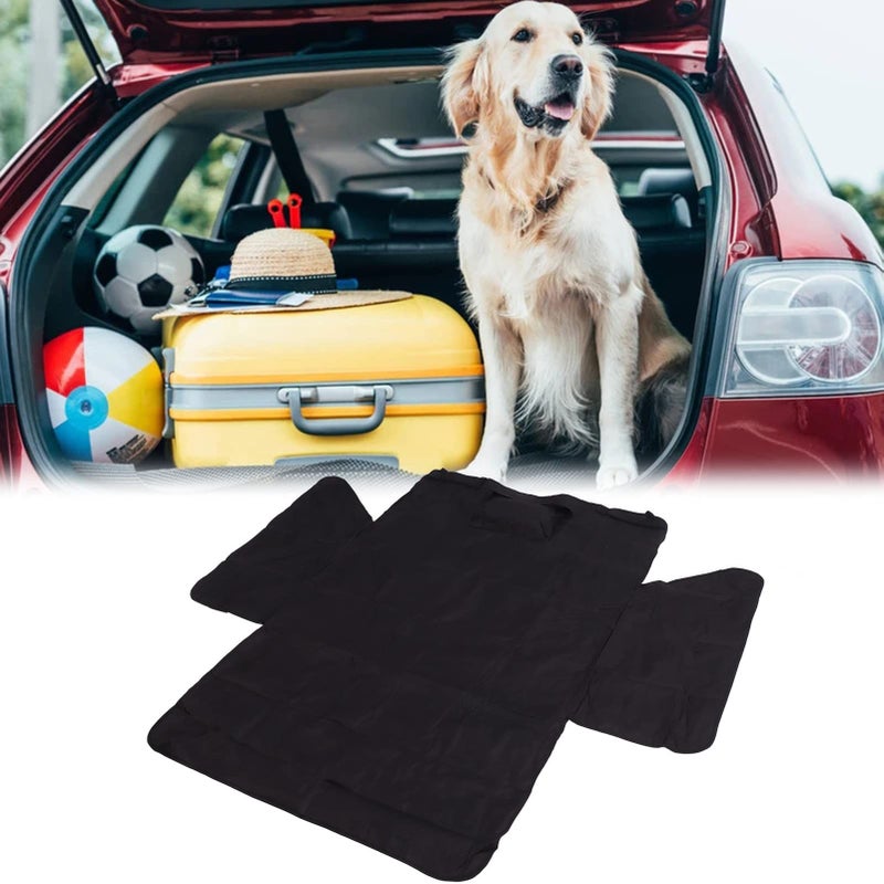Pet Car Seat Cover Breathable Mesh Dog Back Seat Extender Mat Protector 175x105x43cm Black - Image 4