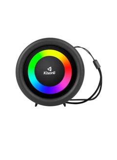 Kisonli S16 Mini Portable Stereo RGB 360° Speaker 5W, Built-in Mic, Support TF-AUX-USB-FM - pzsku/ZF14EF7DAA61E46922410Z/45/_/1731760874/31178baf-b3ab-412b-bd46-543482663630