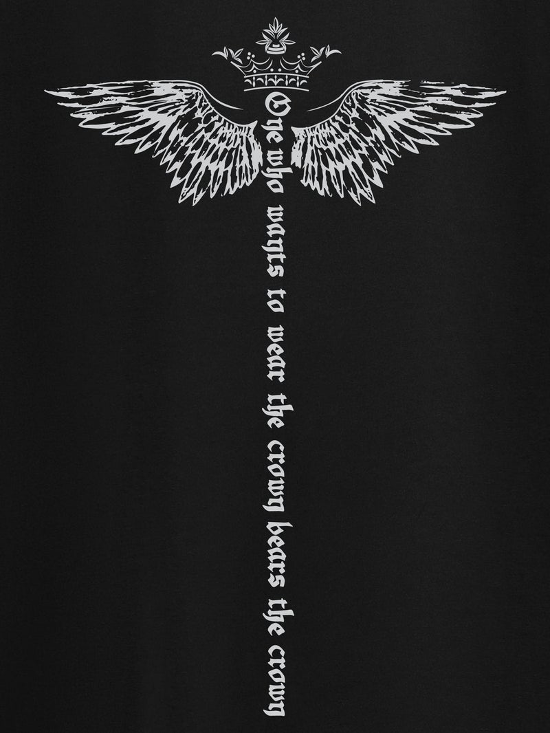 Beyoung Winged Half Sleeve Printed T-shirt - Image 5