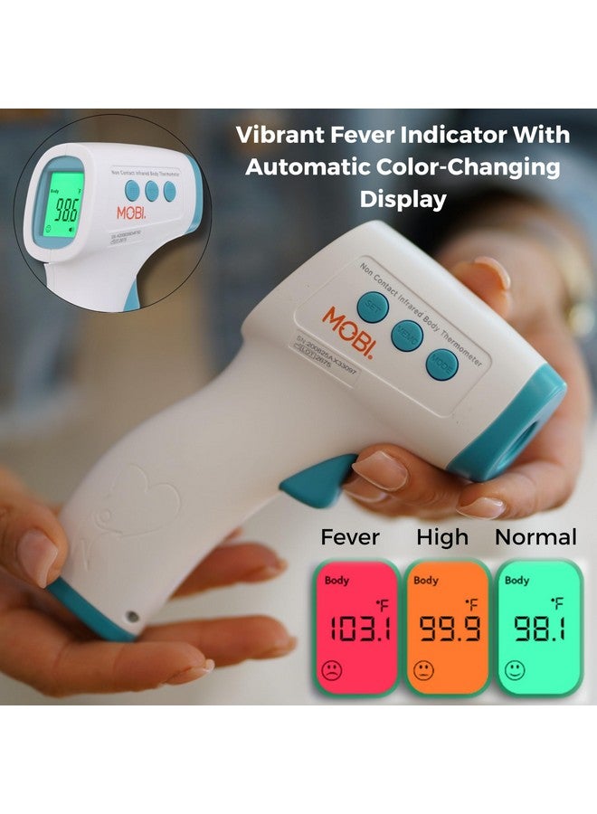 MOBi No Touch Thermometer for Baby, Kids, & Adults, Touchless Infrared Thermometer with High Fever Indicator, Non Contact Forehead Digital Thermometer with Object Temperature Mode, Easy to Use - Image 3
