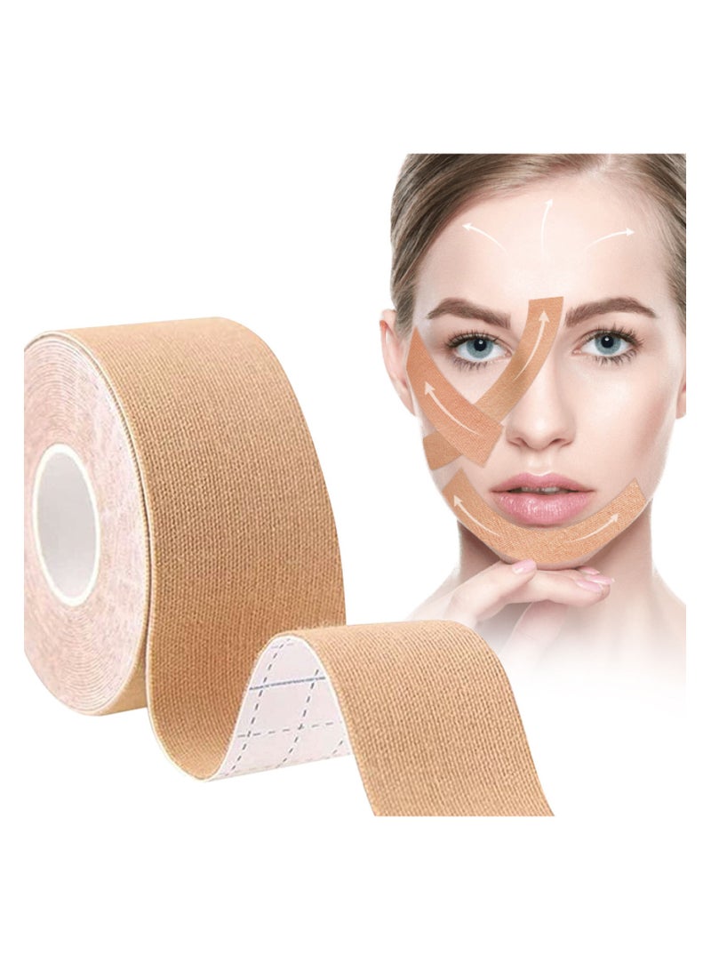 Elaimei Face Lift Tape, Facial Myofascial Lift Tape, Rolls Anti Wrinkle Facial Patches for Face Lifting, Face Toning Belts, Unisex Neck Lift Tape For Firming and Tightening Skin  - Image 3